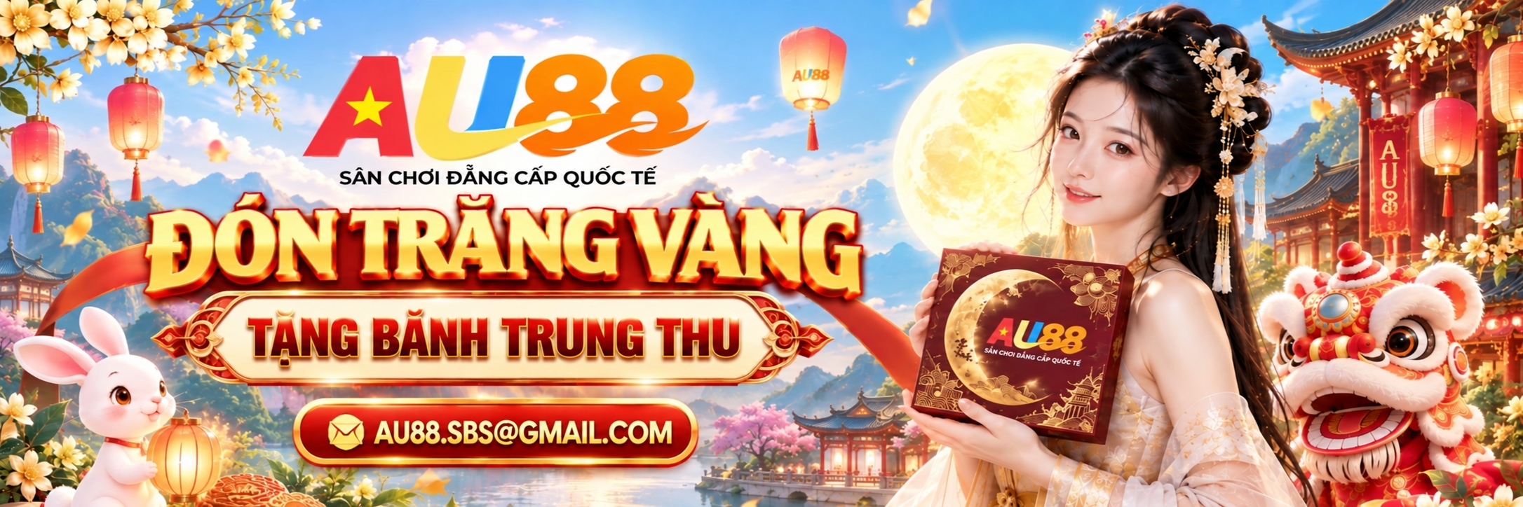 AU88 đón trăng vàng tặng bánh Trung Thu